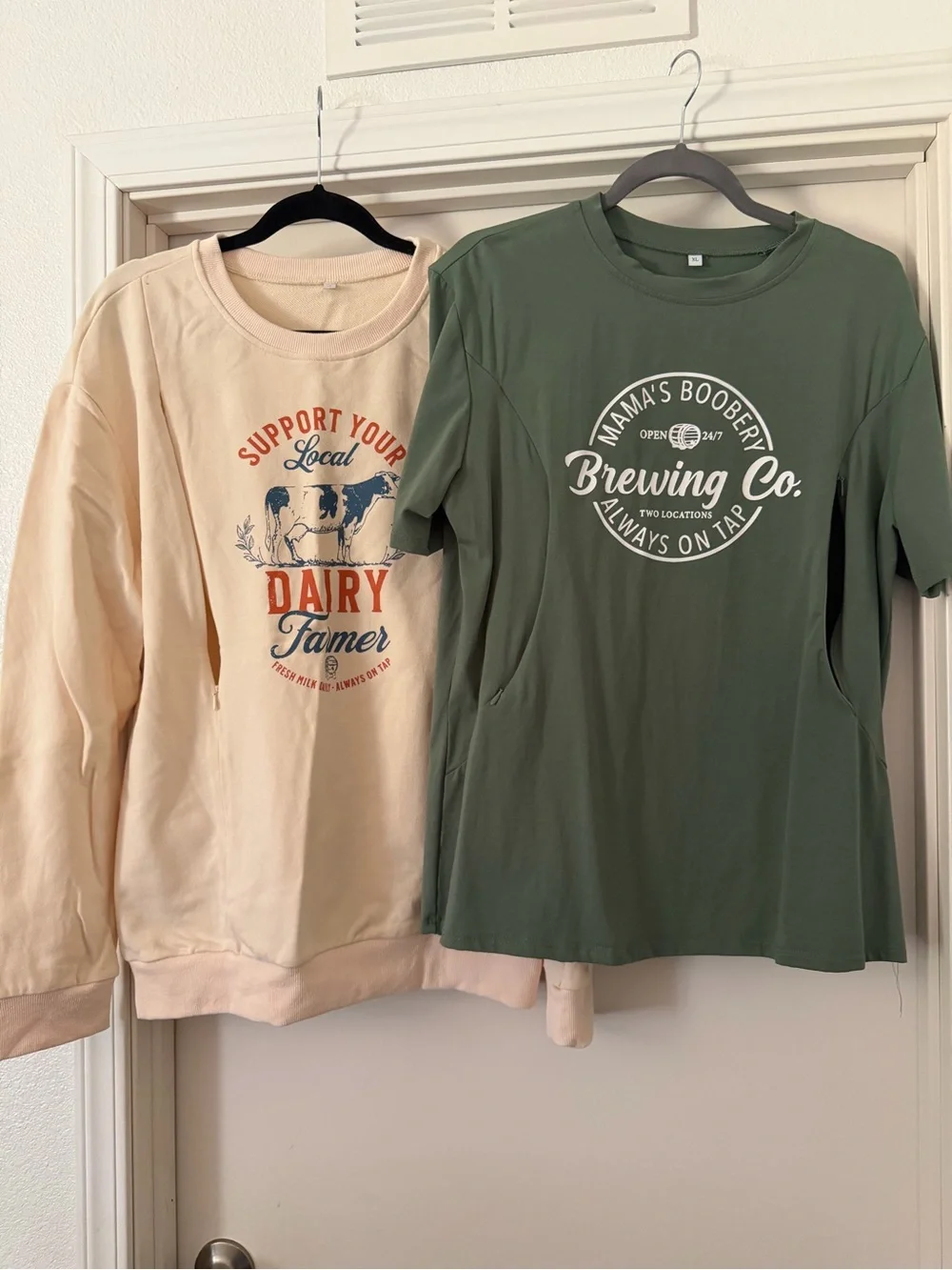 Women’s nursing sweatshirt and top set of two